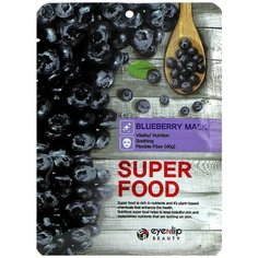 Тканевая маска для лица с экстрактом черники Eyenlip Super Food Blueberry Mask