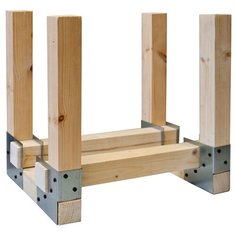 Набор крепежный для поленницы под брус 50мм сталь 0,12х0,12х0,07м (без брусков) Esse