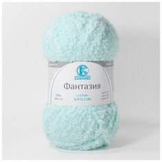 Пряжа Камтекс Фантазия 023 светлая бирюза 33% шерсть, 33% хлопок, 34% нитрон 100г 130м 5шт