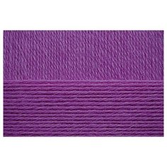 Пряжа для вязания ПЕХ "Детский каприз" (50% мериносовая шерсть, 50% фибра) 10х50г/225м цв.078 фиолетовый Пехорка