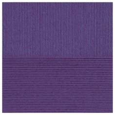 Пряжа для вязания ПЕХ "Детский каприз тёплый" (50% мериносовая шерсть, 50% фибра) 10х50г/125м цв.1131 сиреневый бархат Пехорка