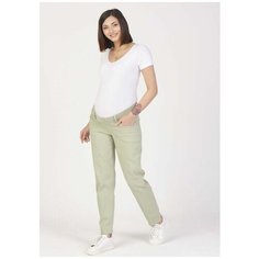 Euromama Джинсы Euromama 1425 зауженные под живот оливковые для беременных (М)