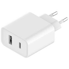 Сетевое зарядное устройство Xiaomi Mi 33W Wall Charger USB + Type C, белое