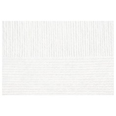 Пряжа для вязания ПЕХ "Детский каприз тёплый" (50% мериносовая шерсть, 50% фибра) 10х50г/125м цв.001 белый Пехорка