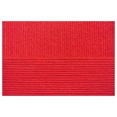 Пряжа для вязания ПЕХ "Лаконичная" (50% хлопок, 50% акрил) 5х100г/212м цв.006 красный Пехорка