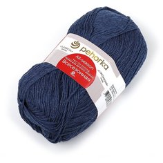 Пряжа для вязания ПЕХ "Всесезонная" (25% шерсть, 30% хлопок, 45%акрил) 5х100г/320м цв.255 джинсовый Пехорка