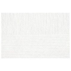 Пряжа для вязания ПЕХ "Народная классика" (30% шерсть, 70% акрил) 5х100г/400м цв.001 белый Пехорка