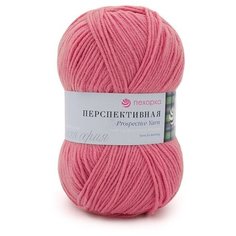 Пряжа Пехорка Перспективная 378 герань 50% мериносовая шерсть, 50% акрил во 100г 270м 5шт