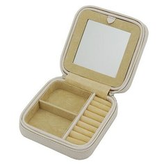 Jardin Dete Шкатулка для украшений Jardin DEte, цвет бежевый, "рептилия" , 13 х 13 х 5,5 см