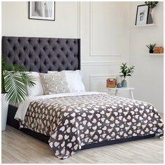Плед Бамбук, Сердца в горохе, 180*200 см Bozhong Home Textile