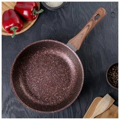 Сковорода 26 см "Granit ultra" (red), с ручкой, антипригарное покрытие Kukmara