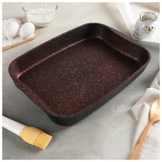 Противень Granit Ultra, 400×295×50 мм, АП линия, цвет красный Kukmara