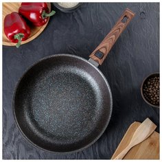 Сковорода 28 см "Granit ultra" (blue), со съемной ручкой, антипригарное покрытие Kukmara