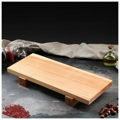 Доска столик для подачи "Рустик", 50х22 см, массив ясеня Доброе дерево