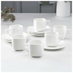 Сервиз чайный 12 предметов: 6 чашек 200 мл, 6 блюдец Wilmax