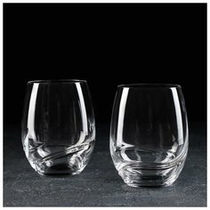 Набор стаканов для виски 500 мл "Турбуленция", 2 шт Bohemia Crystal