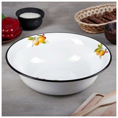 Миска 4 л, с декором Лысьвенские эмали