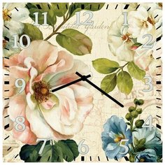 SvS Настенные часы SvS 3002854 Цветы СВС
