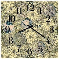 SvS Настенные часы SvS 4002422 Абстракция цветов СВС