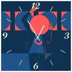 SvS Настенные часы SvS 4001766 Диско-бой СВС