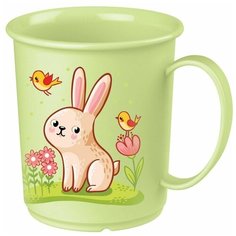 Кружка детская с декором 180мл салатовый Пластишка