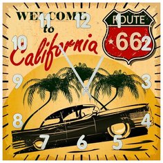 SvS Настенные часы SvS 4002380 Welcome to California СВС