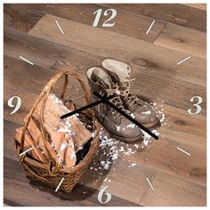 SvS Настенные часы SvS 3501886 Ботинки и корзинка СВС