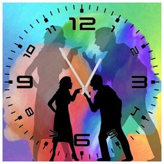 SvS Настенные часы SvS 3502428 Яркий диалог СВС