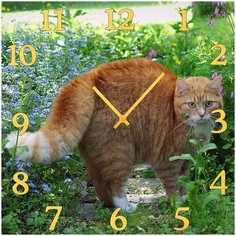 SvS Настенные часы SvS 3002063 Кот в позиции обороны СВС