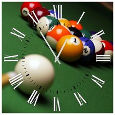 SvS Настенные часы SvS 3001624 Удар на бильярде СВС