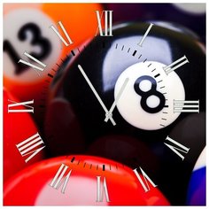 SvS Настенные часы SvS 4001620 Бильярдный шар СВС