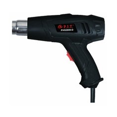 Фен P.I.T. PHG 2000-D (2кВт, 50-600*С, три положения потока воздуха, насадки)