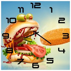 SvS Настенные часы SvS 4002493 Голодный бургер СВС