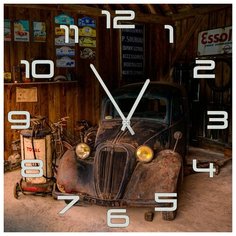 SvS Настенные часы SvS 3502376 Ушедший автомобиль СВС