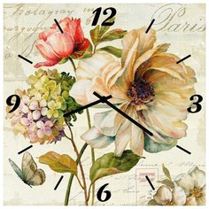 SvS Настенные часы SvS 4002858 Разные цветы СВС