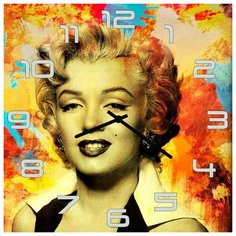 SvS Настенные часы SvS 3502474 Яркая Мерилин Монро СВС
