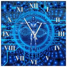 SvS Настенные часы SvS 3502269 Цифровой человек СВС