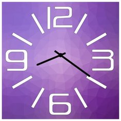 SvS Настенные часы SvS 4001801 Фиолетовые СВС