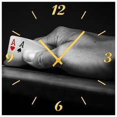 SvS Настенные часы SvS 3001656 Два туза СВС