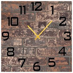 SvS Настенные часы SvS 3502796 Кирпичная стена СВС