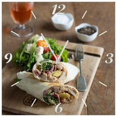 SvS Настенные часы SvS 3001738 Kitchen Роллы с зеленью СВС