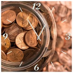 SvS Настенные часы SvS 3001932 Мелочь в банке СВС