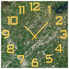 SvS Настенные часы SvS 4002805 Вид со спутника СВС
