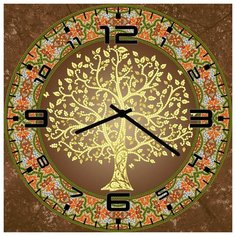 SvS Настенные часы SvS 3502442 Абстрактное дерево СВС