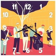SvS Настенные часы SvS 3001756 Уличные музыканты СВС