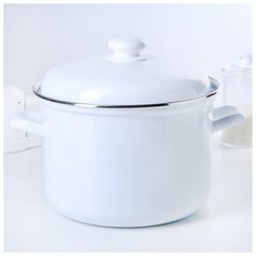 Кастрюля цилиндрическая 6 л, без деколи Лысьвенские эмали