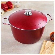 Кастрюля, 8 л, цвет бордо Kukmara