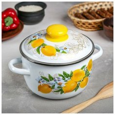 Кастрюля сферическая «Лимоны», 2 л Сибирские товары