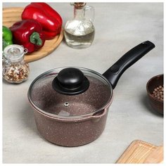 Ковш 1,3 л Casta Bamino, стекл. крышка, Индукция