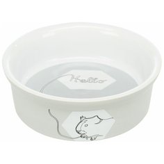 Миска, Комическая морская свинка, керамика, 240 мл/ф 11 см, Trixie (товары для животных, цвет может отличаться, 60735)